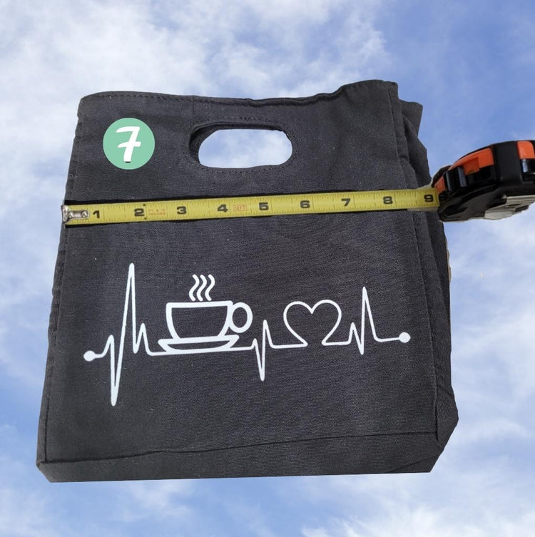 Let's Do Lunch! Bento Box Thermal bag and silverware case - Heart Beat designs - Momma's Secret Cupboard