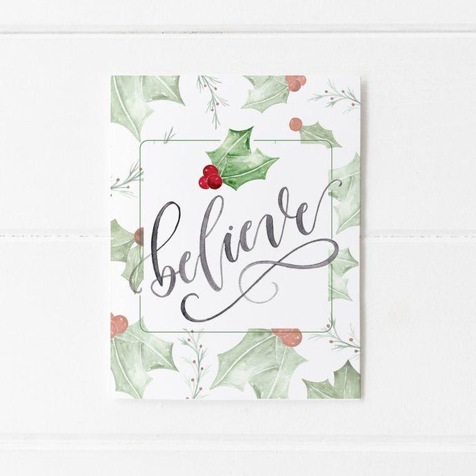 Box Set Believe Holiday Christmas Greeting Card - Momma's Secret Cupboard