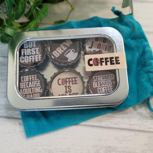 But First Coffee! Coffee Lover Magnets - Momma's Secret Cupboard