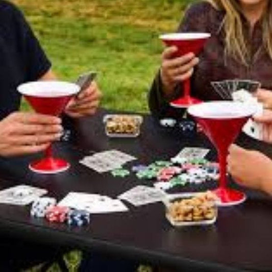 Pool SAFE! Red Cup 12 oz Martini Cup - Momma's Secret Cupboard