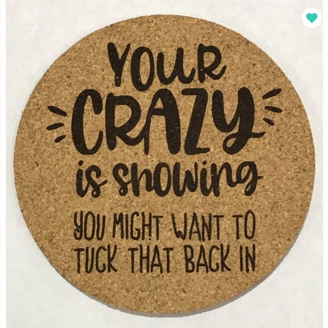 Sassy Cork Coasters - Momma's Secret Cupboard