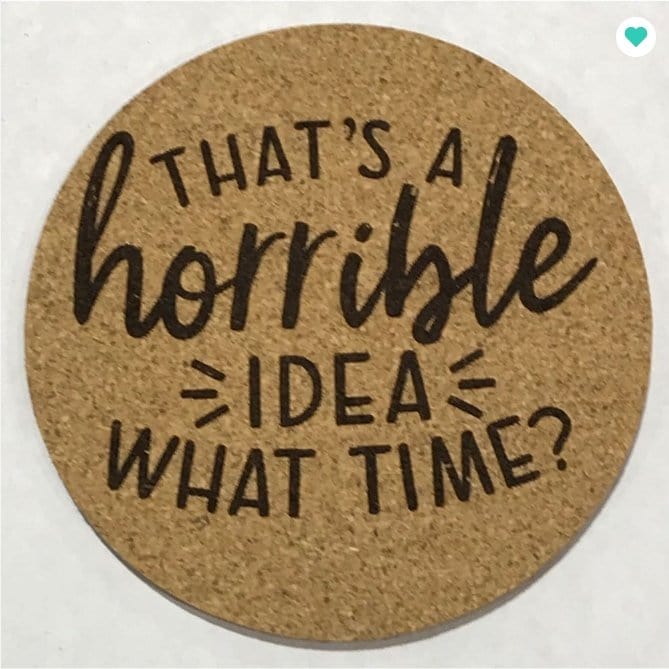 Sassy Cork Coasters - Momma's Secret Cupboard