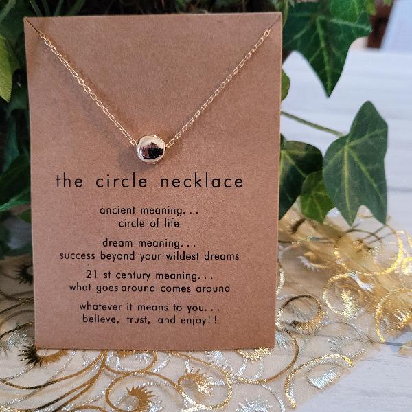 The Circle Dot Necklace Card