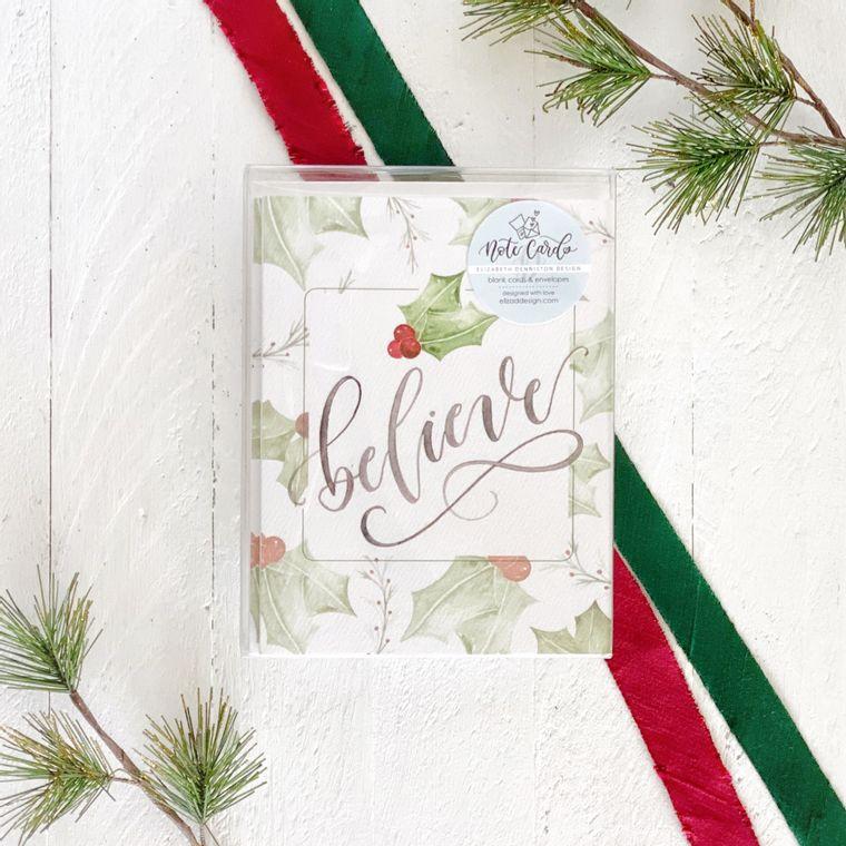Box Set Believe Holiday Christmas Greeting Card - Momma's Secret Cupboard