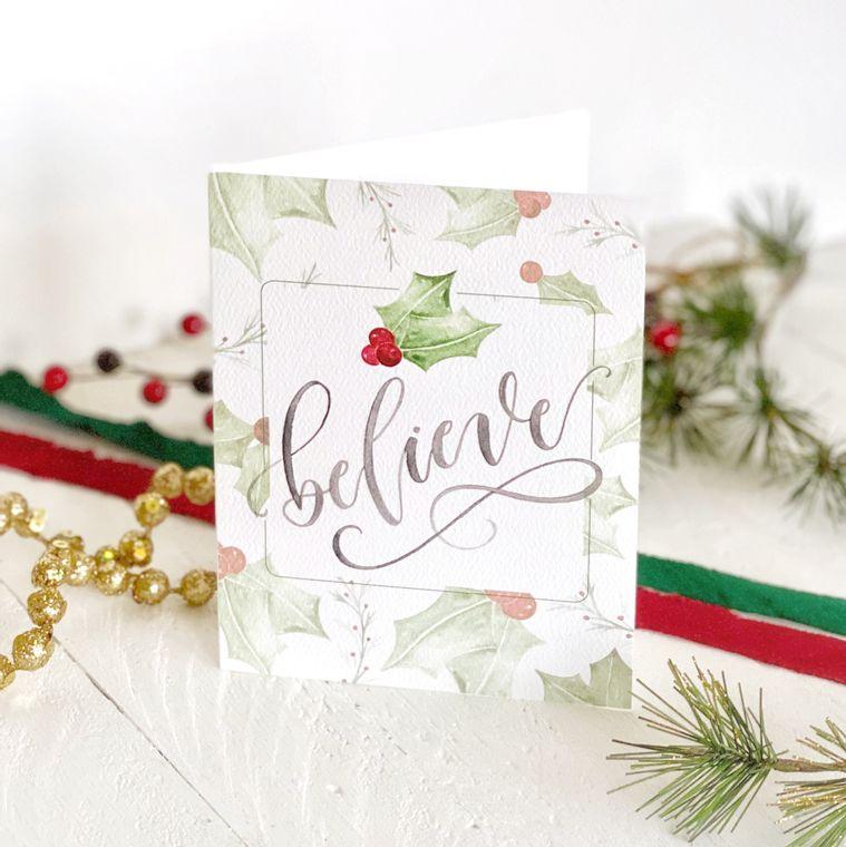 Box Set Believe Holiday Christmas Greeting Card - Momma's Secret Cupboard